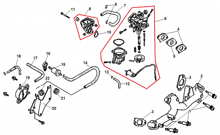 8 КАРБЮРАТОР ГЕНЕРАТОР CHAMPION GG11000E